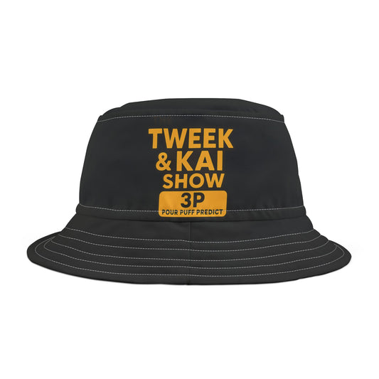 Bucket Hat — Tweek & Kai Show Logo Bucket Hat (Black & Gold)