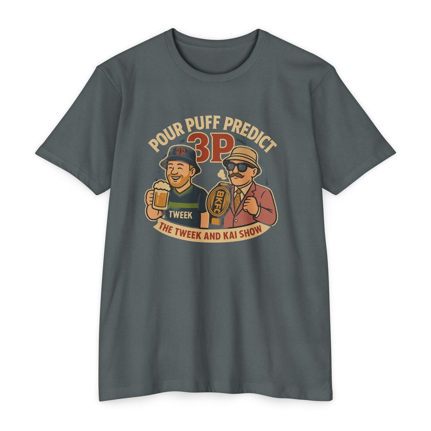 Pour Puff Predict 3P T‑Shirt — The Tweek & Kai Show Retro Graphic Tee
