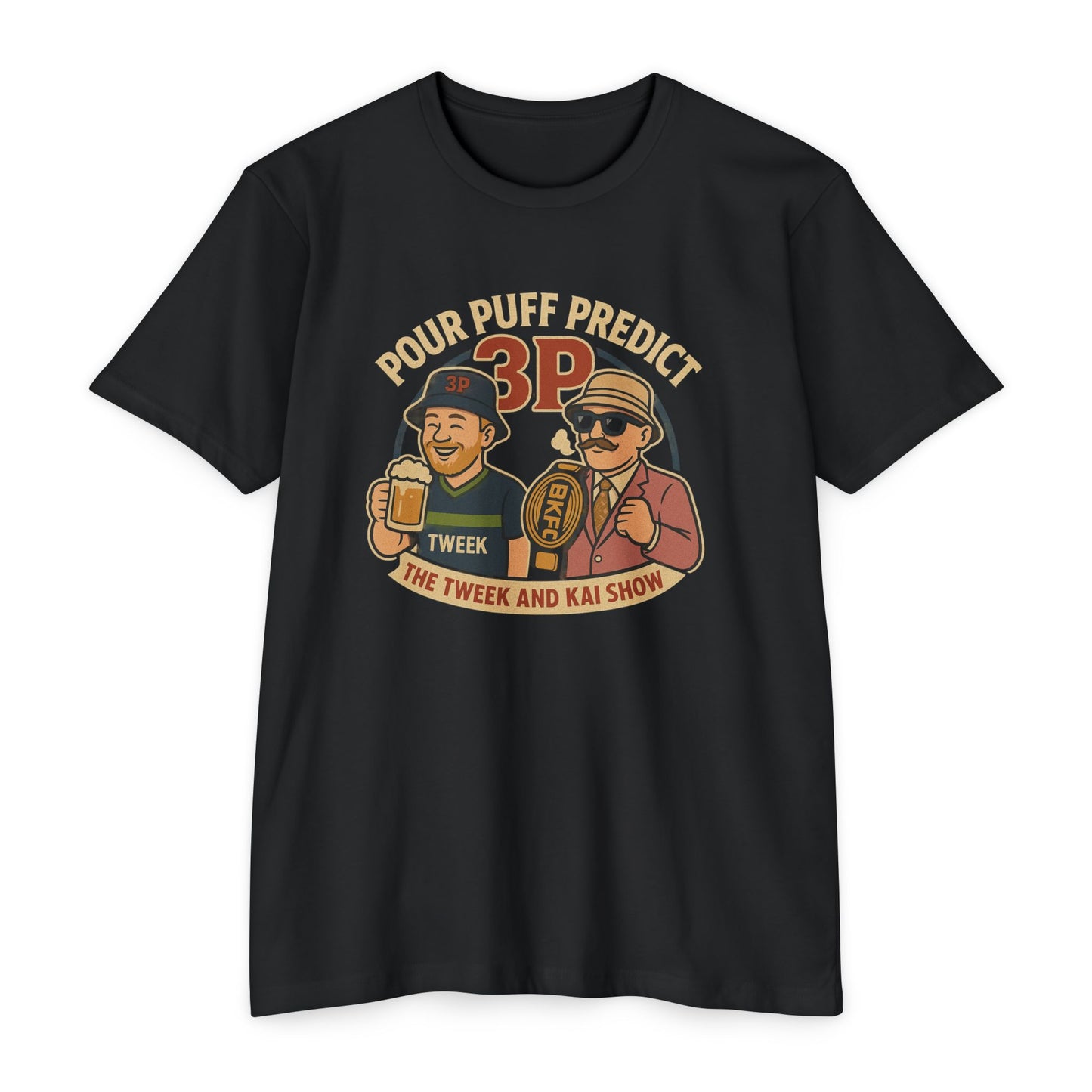 Pour Puff Predict 3P T‑Shirt — The Tweek & Kai Show Retro Graphic Tee