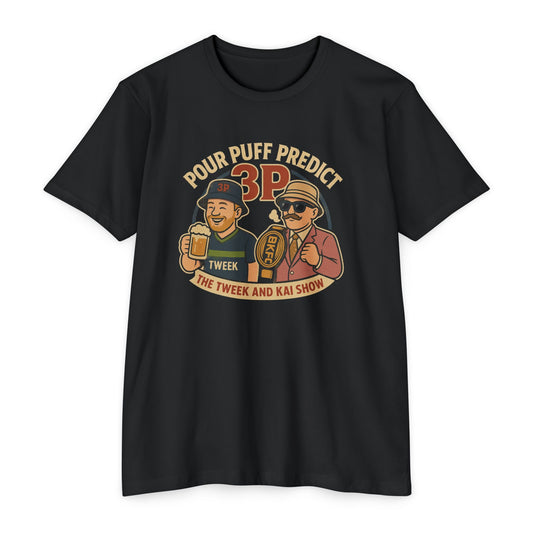 Pour Puff Predict 3P T‑Shirt — The Tweek & Kai Show Retro Graphic Tee